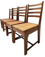 Four Modernist Art Deco Dining Room Chairs by Bas van Pelt for My Home, 1930s